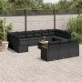 Set sofás de jardín 14 pzas con cojines ratán sintético negro by , Garden sets - Ref: Foro24-3258863, Price: 859,10 €, Discou...