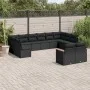 Garden sofa set 12 pieces with black synthetic rattan cushions by , Garden sets - Ref: Foro24-3258842, Price: 788,06 €, Disco...