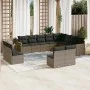 Set de sofás de jardín 12 pzas con cojines ratán sintético gris by , Garden sets - Ref: Foro24-3258875, Price: 748,74 €, Disc...