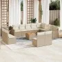 Set sofás de jardín con cojines 13 pzas ratán sintético beige by , Garden sets - Ref: Foro24-3258880, Price: 867,73 €, Discou...