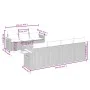 Set de sofás de jardín 8 pzas y cojines ratán sintético gris de , Conjuntos de jardín - Ref: Foro24-3259050, Precio: 530,94 €...