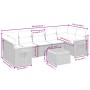 Set de sofás de jardín 8 piezas y cojines ratán sintético negro by , Garden sets - Ref: Foro24-3259052, Price: 551,99 €, Disc...