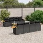 Set de sofás de jardín 8 piezas y cojines ratán sintético negro de , Conjuntos de jardín - Ref: Foro24-3259059, Precio: 631,9...