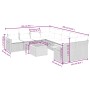 Set de sofás de jardín 8 piezas y cojines ratán sintético negro by , Garden sets - Ref: Foro24-3259067, Price: 550,51 €, Disc...