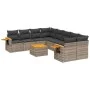 Gartenmöbel-Set 9-teilig mit grauen Polstern aus synthetischem Rattan von , Gartensets - Ref: Foro24-3259071, Preis: 556,10 €...