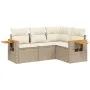 Juego de sofás jardín con cojines 4 pzas ratán sintético beige by , Garden sets - Ref: Foro24-3259174, Price: 333,68 €, Disco...