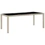 Set comedor de jardín 9 piezas y cojines ratán sintético beige de vidaXL, Conjuntos de jardín - Ref: Foro24-46042, Precio: 79...