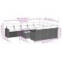 Gartensofa-Set 11-teilig mit beigen Polstern aus synthetischem Rattan von , Modulare Sofas für den Außenbereich - Ref: Foro24...