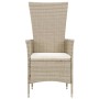 9-teiliges Garten-Esszimmerset und Kissen, synthetisches Rattan, beige von vidaXL, Gartensets - Ref: Foro24-46042, Preis: 805...