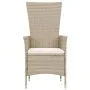 Set comedor de jardín 9 piezas y cojines ratán sintético beige de vidaXL, Conjuntos de jardín - Ref: Foro24-46042, Precio: 79...