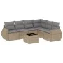 Set sofás de jardín 7 piezas y cojines ratán sintético beige de , Conjuntos de jardín - Ref: Foro24-3253756, Precio: 473,17 €...