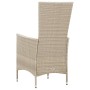 9-teiliges Garten-Esszimmerset und Kissen, synthetisches Rattan, beige von vidaXL, Gartensets - Ref: Foro24-46042, Preis: 805...
