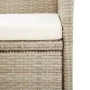 Set comedor de jardín 9 piezas y cojines ratán sintético beige de vidaXL, Conjuntos de jardín - Ref: Foro24-46042, Precio: 79...
