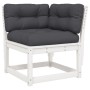 Juego sofás jardín 6 pzas con cojines madera maciza pino blanco by , Garden sets - Ref: Foro24-3217036, Price: 693,43 €, Disc...