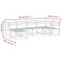Gartensitzgruppe 6-teilig aus imprägniertem Kiefernholz von , Gartensets - Ref: Foro24-3217034, Preis: 486,31 €, Rabatt: %