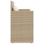 Gartenbank mit beigen Kissen aus synthetischem Rattan von , Gartenbänke - Ref: Foro24-365764, Preis: 189,91 €, Rabatt: %