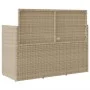 Banco de jardín con cojines ratán sintético beige de , Bancos de jardín - Ref: Foro24-365764, Precio: 213,19 €, Descuento: %