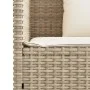 Banco de jardín con cojines ratán sintético beige de , Bancos de jardín - Ref: Foro24-365764, Precio: 213,19 €, Descuento: %