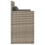 Banco de jardín con cojines ratán sintético gris claro by , garden benches - Ref: Foro24-365766, Price: 210,19 €, Discount: %