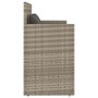 Banco de jardín con cojines ratán sintético gris claro by , garden benches - Ref: Foro24-365766, Price: 190,90 €, Discount: %