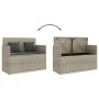 Banco de jardín con cojines ratán sintético gris claro by , garden benches - Ref: Foro24-365766, Price: 210,19 €, Discount: %
