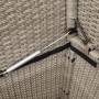 Banco de jardín con cojines ratán sintético gris claro by , garden benches - Ref: Foro24-365766, Price: 190,90 €, Discount: %
