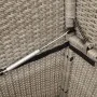 Gartenbank mit hellgrauen Kissen aus synthetischem Rattan von , Gartenbänke - Ref: Foro24-365766, Preis: 210,19 €, Rabatt: %