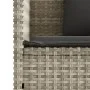 Banco de jardín con cojines ratán sintético gris claro by , garden benches - Ref: Foro24-365766, Price: 210,19 €, Discount: %