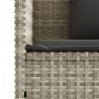 Banco de jardín con cojines ratán sintético gris claro by , garden benches - Ref: Foro24-365766, Price: 190,90 €, Discount: %