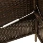 Banco de jardín con cojines ratán sintético marrón by , garden benches - Ref: Foro24-365772, Price: 155,30 €, Discount: %