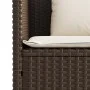 Banco de jardín con cojines ratán sintético marrón by , garden benches - Ref: Foro24-365772, Price: 155,30 €, Discount: %
