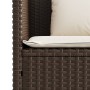 Banco de jardín con cojines ratán sintético marrón by , garden benches - Ref: Foro24-365772, Price: 153,63 €, Discount: %