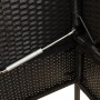Banco de jardín con cojines ratán sintético negro by , garden benches - Ref: Foro24-365770, Price: 162,33 €, Discount: %