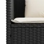Banco de jardín con cojines ratán sintético negro by , garden benches - Ref: Foro24-365770, Price: 159,30 €, Discount: %