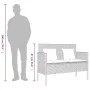 Banco de jardín con cojines ratán sintético negro by , garden benches - Ref: Foro24-365770, Price: 159,30 €, Discount: %