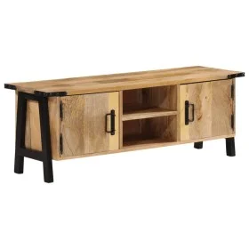 Mueble de TV madera maciza de mango 110x35x40 cm by , CD and DVD storage - Ref: Foro24-372722, Price: 171,67 €, Discount: %