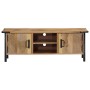 Massives Mangoholz-TV-Möbel 110x35x40 cm von , CD- und DVD-Speicher - Ref: Foro24-372722, Preis: 175,14 €, Rabatt: %