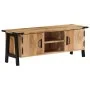 Mueble de TV madera maciza de mango 110x35x40 cm by , CD and DVD storage - Ref: Foro24-372722, Price: 171,67 €, Discount: %