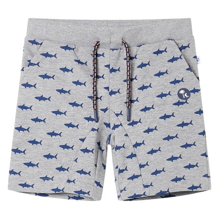 Pantalones cortos de niños con cordón gris claro melange 128 by , kids pants - Ref: Foro24-12332, Price: 10,20 €, Discount: %