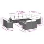 Set sofás de jardín con cojines 13 piezas ratán sintético gris de , Conjuntos de jardín - Ref: Foro24-3258924, Precio: 844,19...