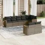 Set de sofás de jardín 8 pzas y cojines ratán sintético gris by , Garden sets - Ref: Foro24-3258553, Price: 519,02 €, Discoun...