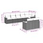 Set de sofás de jardín 8 pzas y cojines ratán sintético gris by , Garden sets - Ref: Foro24-3258553, Price: 533,16 €, Discoun...