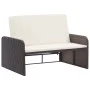 2-piece garden furniture set and brown synthetic rattan cushions by vidaXL, Garden sets - Ref: Foro24-46079, Price: 368,60 €,...