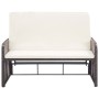 2-teiliges Gartenmöbel-Set und braune synthetische Rattankissen von vidaXL, Gartensets - Ref: Foro24-46079, Preis: 379,69 €, ...
