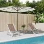 Sillas de playa plegables 2 uds aluminio y textilene marrón by , Garden chairs - Ref: Foro24-360170, Price: 103,79 €, Discoun...