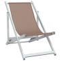 Sillas de playa plegables 2 uds aluminio y textilene marrón de , Sillas de jardín - Ref: Foro24-360170, Precio: 104,77 €
