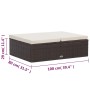 2-teiliges Gartenmöbel-Set und braune synthetische Rattankissen von vidaXL, Gartensets - Ref: Foro24-46079, Preis: 379,69 €, ...