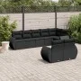 Set de sofás de jardín 8 piezas y cojines ratán sintético negro by , Modular outdoor sofas - Ref: Foro24-3221614, Price: 630,...