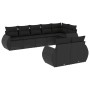 Set de sofás de jardín 8 piezas y cojines ratán sintético negro by , Modular outdoor sofas - Ref: Foro24-3221614, Price: 570,...