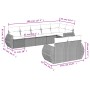 Set de sofás de jardín 8 piezas y cojines ratán sintético negro by , Modular outdoor sofas - Ref: Foro24-3221614, Price: 570,...